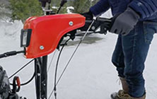 Dual-Trigger Steering on Simplicity Snow Blowers