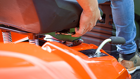 a person working on a car