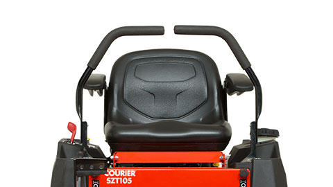a close-up of a lawnmower