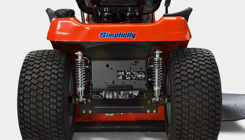 Exclusive Lawn Tractor Suspension System by Simplicity
