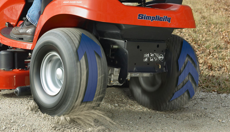 Simplicity tractor with superior traction