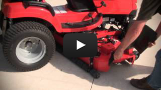 Changing drive belt store on simplicity regent mower
