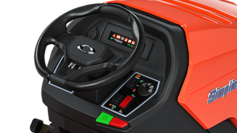 Control panel with USB ports